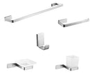 Accesorios De Baño 5 Pzas ( Acabado Cepillado ) Cuadrado Ref. Gri.04.01 Marca Bari