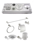 Accesorios Para Baño Set De 6 Pzas Mod. 6100 Acabado Satinado Marca Omega