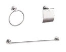 Accesorios De Baño 3 Pzas Serie Ria Color Satin Ref. Qm-14.100.1504 Marca Quality Metal