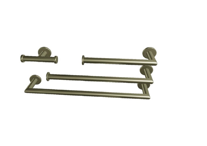 Accesorios De Baño 4 Pzas (Yellow Gold) Ref. Acc-502 Marca Unique