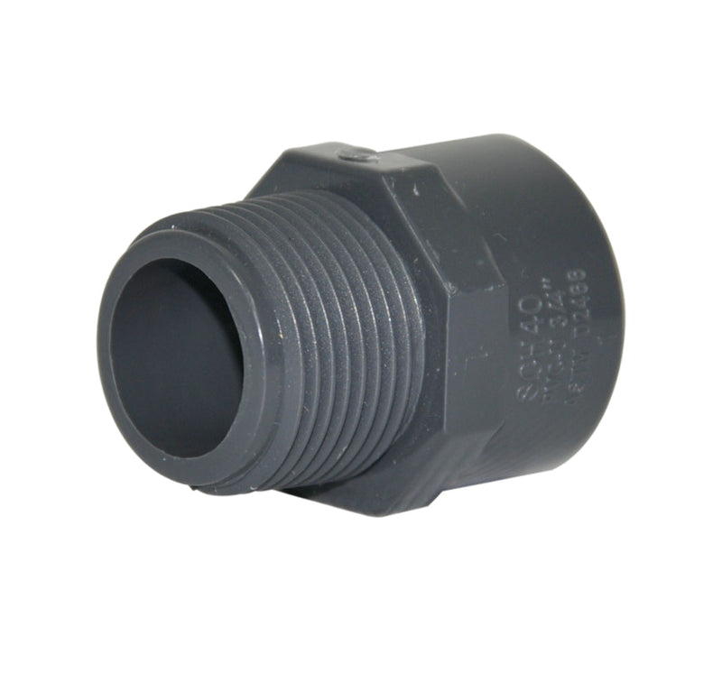 Adaptador Macho De Pvc Af Astm 1/2" Ref. 1000000378 Marca Tubrica