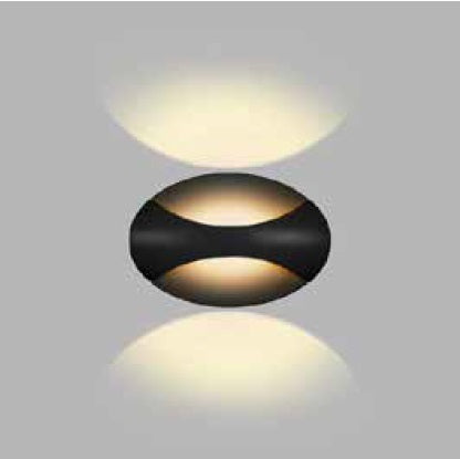 Aplique De Pared View Mobo 6W 3500K Ip20 21 Cm X 15 Cm Color Negro Ref. A326Bkww Marca Iluminak