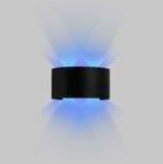 Aplique De Pared Blaze 4W Rgb 85-265V 80Lm Ip65 Color Negro Ref. Ahy8024R / 018401 Marca Iluminak