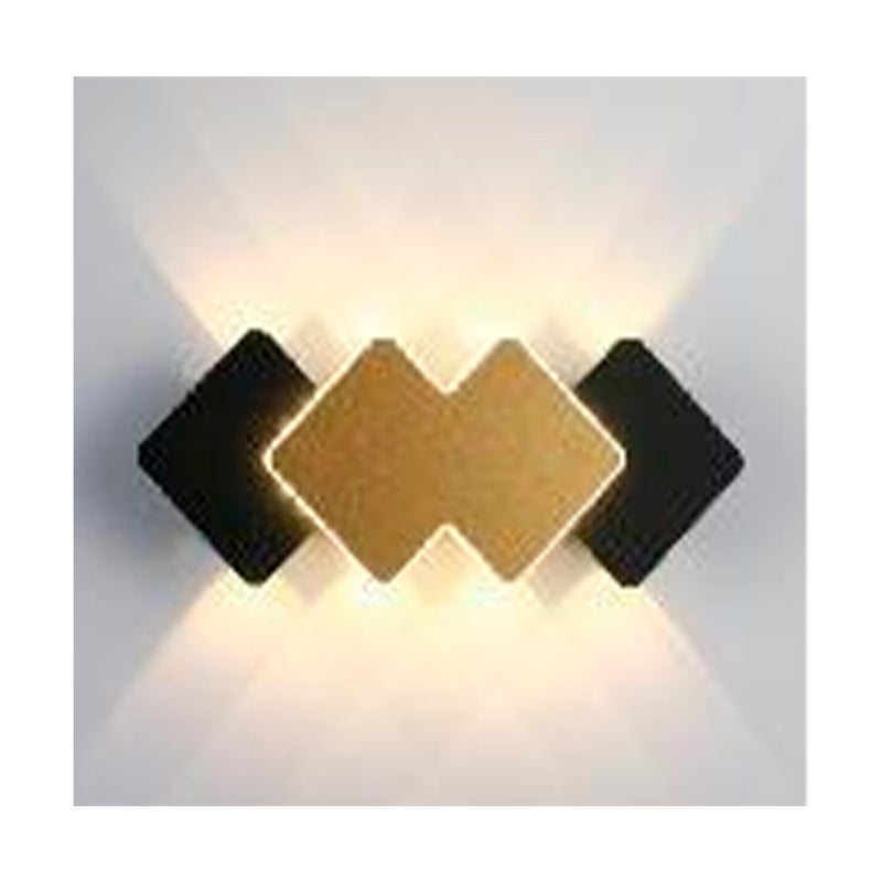 Aplique De Pared Diamond 12W 4500K 85-265V Ip65 Color Negro Ref. Hy8015 / 014380 Marca Iluminak