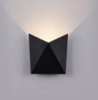 Aplique De Pared Origami 5W 4500K 85-265V Ip65 Color Negro Ref. Hy8275 / 058902 Marca Iluminak
