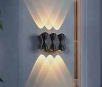 Aplique De Pared Tessell 4W 4500K 500Lm Ip65 10,6 Cm X 9 Cm Negro Ref.Hy8344 / 061100 Marca Iluminak