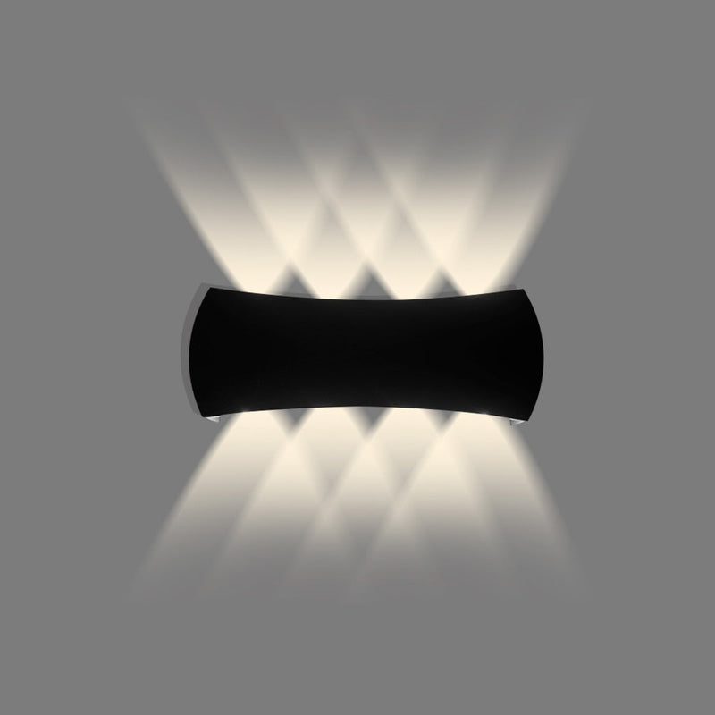 Aplique De Pared Gleam 8W 4500K Ip65 21 X 8,3 X 4,5 Cm Negro Ref. Hy8616 / 014212 Marca Iluminak