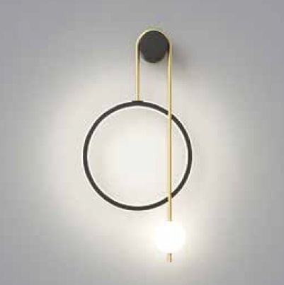 Aplique De Pared Modern Breath 32W 3000K Ip20 24 Cm X 48 Cm X 8 Cm Negro Ref. Md08 Marca Iluminak
