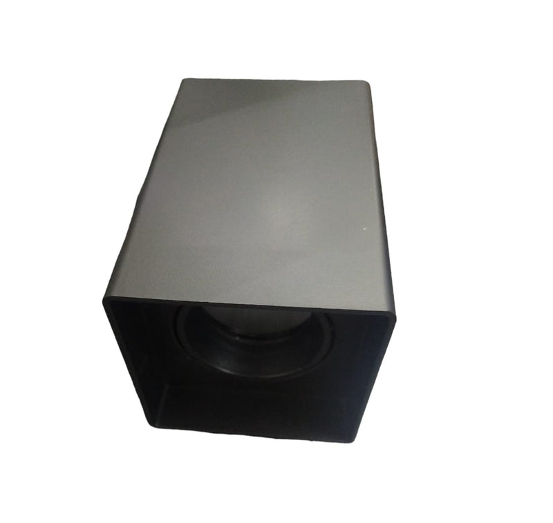 Aplique Cuadrado Cubo Largo Superficial C/Socate Gu10 Color Negro Ref. Lux.Hscp-80N Marca Luxolar