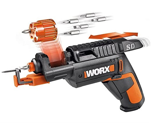Atornillador Inalambrico 4 V 1/4" 1.5 Ah C/Cargador + 6 Puntas Ref. Wx255 Marca Worx