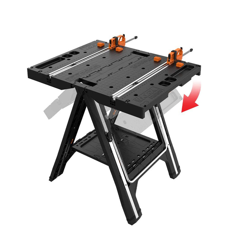 Banco / Mesa De Trabajo Multifuncional 63,50 Cm X 78,70 Cm X 81 Cm Ref. Wx051 Marca Worx