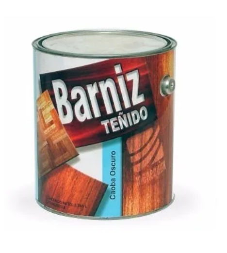 Barniz Teñido Caoba Oscuro 1/4 Gln 946 Cm3 Ref. R-0023-40 Marca Menequim