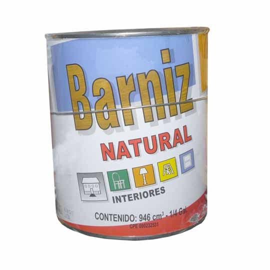 Barniz Natural Brillante 1 Gl 3,785 Ltrs Ref. R-0021-30 Marca Menequim