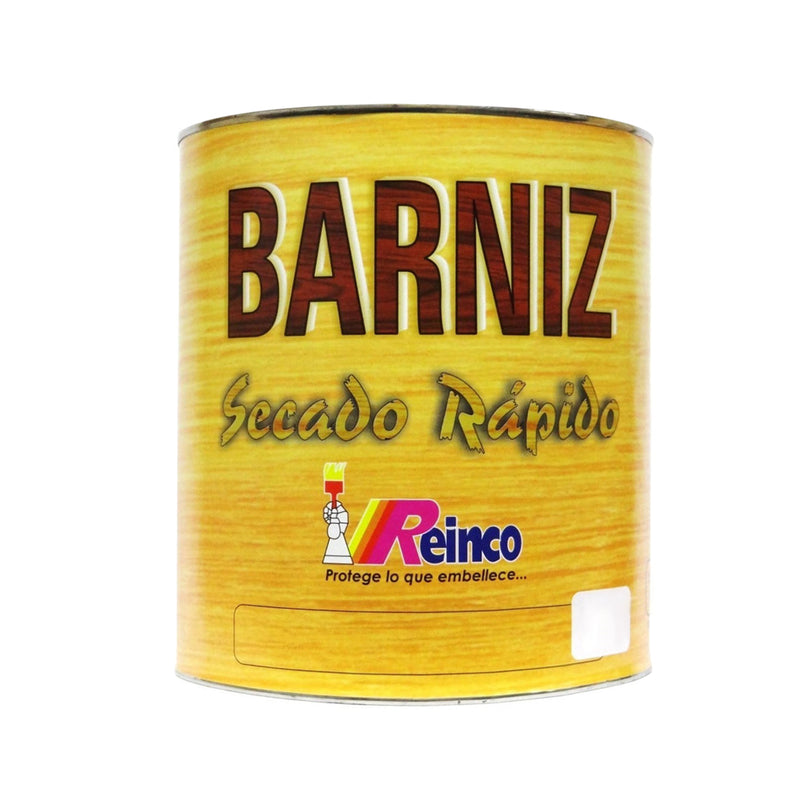 Barniz Secado Rapido Brillante De 1/4 Gl Ref. 3000-502 Marca Reinco