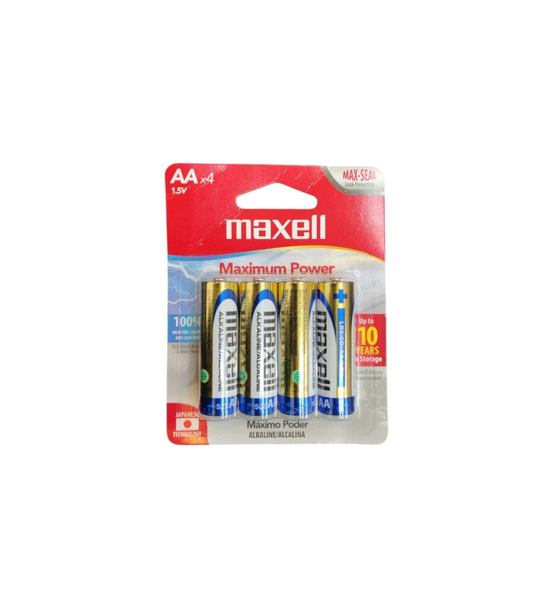Bateria Alcalina "Aa" Blister 4 Und 1.5 V Ref. 723465 / 723445 / 22-10-003 Marca Maxell