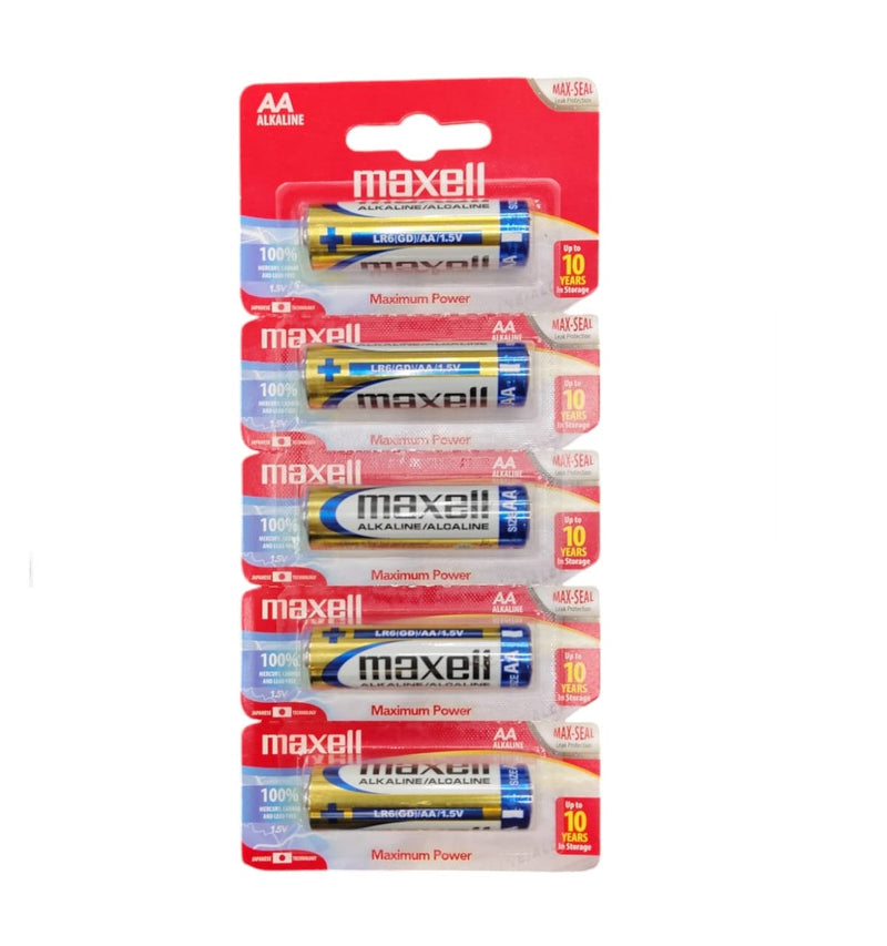 Bateria Alcalina" Tipo "Aa" Por Und (Blister 5 Und) 1.5 V Ref. 723467/720727/22-10-010 Marca Maxell