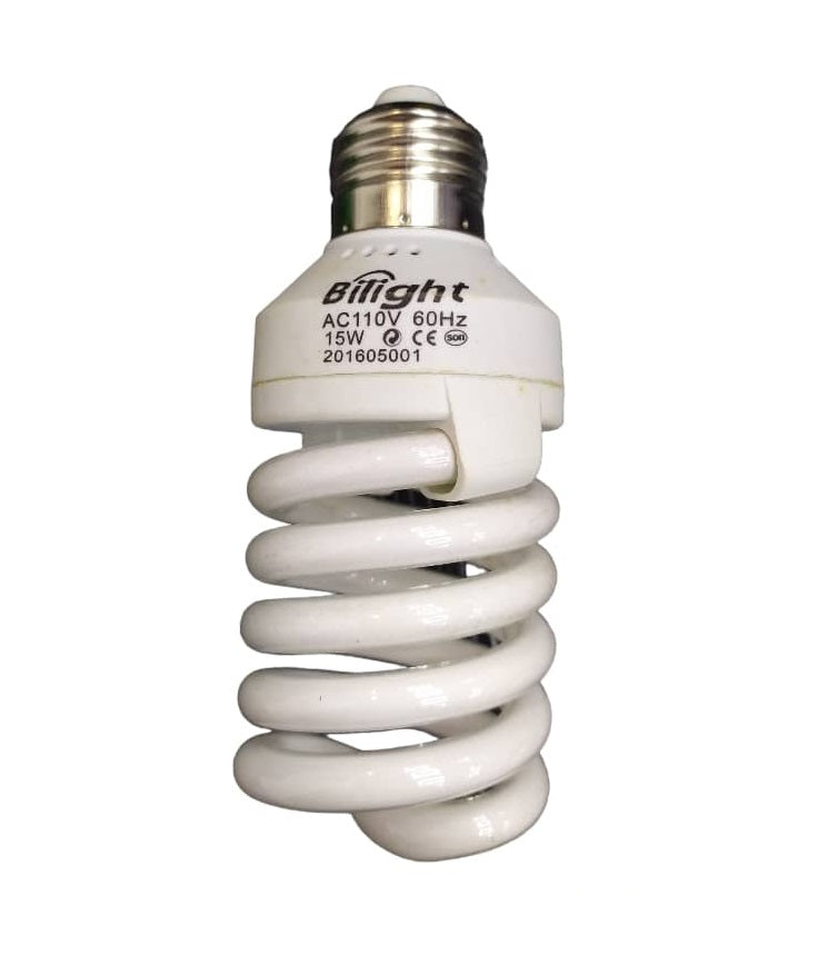 Bombillo Ahorrador Espiral Grande 15W E27 6500K Ref. Bfs-Wh-15W / 105515 Marca Bilight