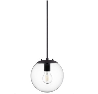 Lampara Colgante De Techo Mod. Esfera C/Bombillo Ref. Ll-P201-Blk Marca Linea Di Liara