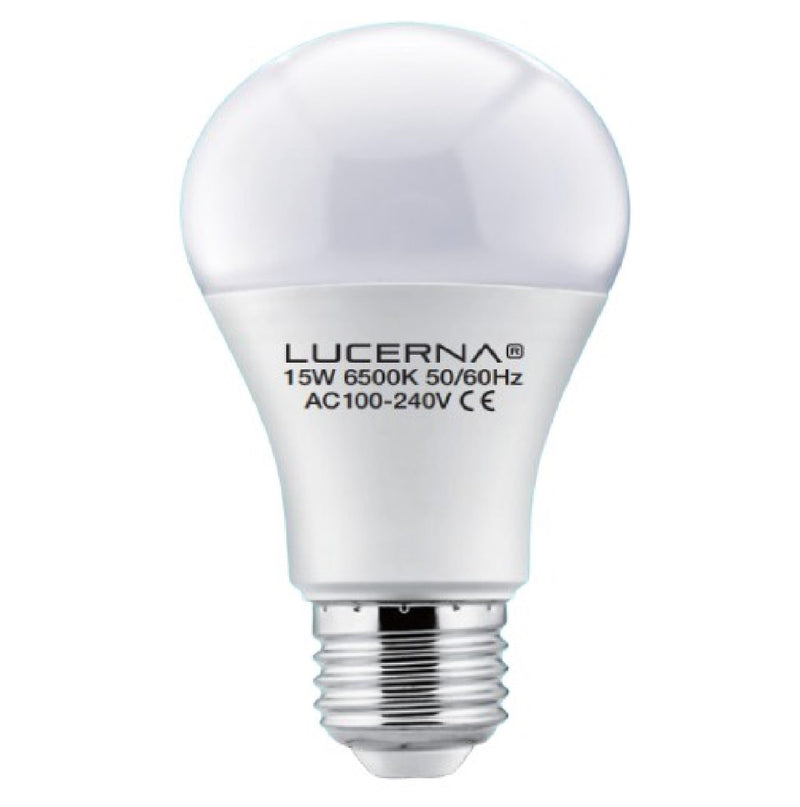 Bombillo Led Tipo Bulbo 15 W E27 6000 K (Luz Fria) Multv 100 - 240 V Ref. 15Wa60 Marca Lucerna