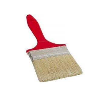 Brocha De 4" Mango Rojo Ref. 181405 Ref. 0024-C12 Rubia Mix Marca Cebra