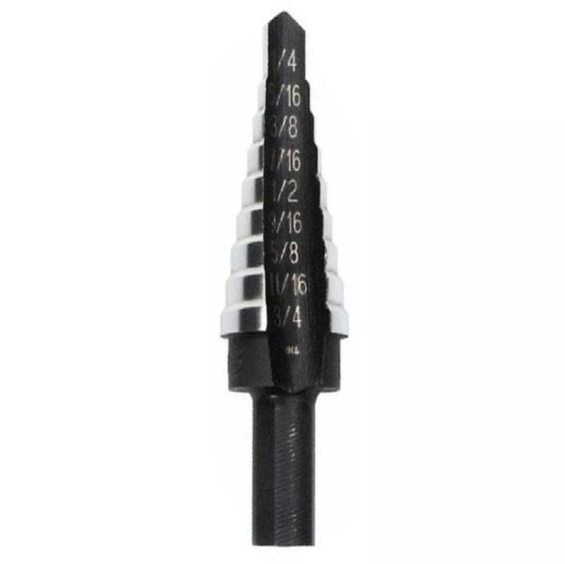 Broca Escalonada De Acero Hss 9 Agujero 1/4" A 3/4" Ref. 10233 / 21104 / 101033 Marca Irwin Unibit