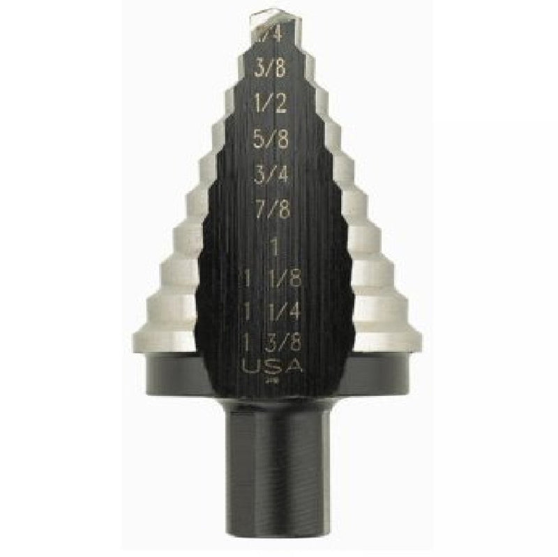 Broca Escalonada De Acero Hss 10 Agujero 1/4" A 1 3/8" Ref 10235 / 21106 / 101057 Marca Irwin Unibit