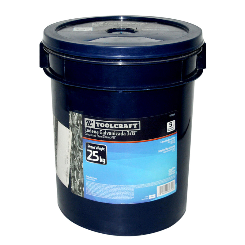 Cadena Galvanizada 3/8" De Espesor Por Kilo (Inf. 25 Kg X 12 Mts) Ref. Tc-1106 Marca Toolcraft