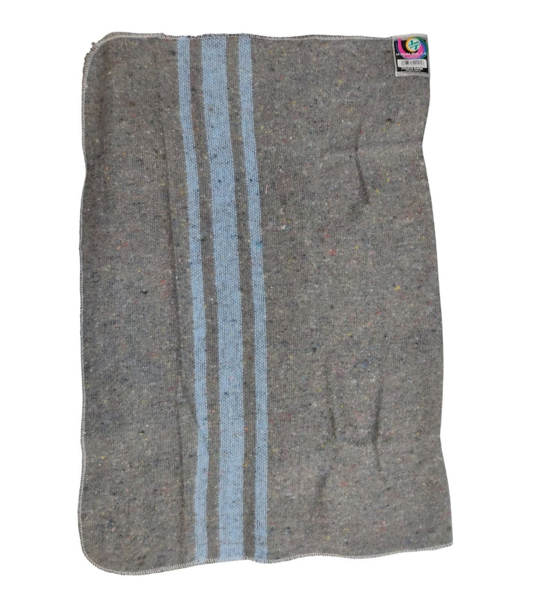 Coleto Rayas 75 Cm X 60 Cm Unidad Color Gris/ Rayas Azul Claro Cod 40840009 / 400058 Palma Real