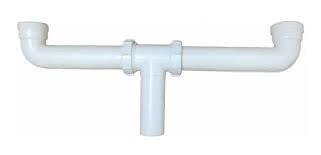 Sifon Doble P/ Fregadero / Colector Plastico C/Borde 1 1/2" Ref. Codfb Marca Splaca