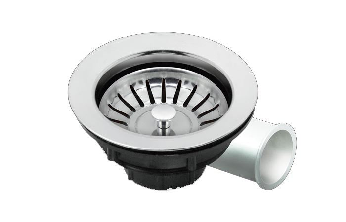 Desague Para Fregadero Plastico Cromado De 3 1/2" Mod. De Lujo Ref. Gri-0040 / 001036 Marca Belt-G