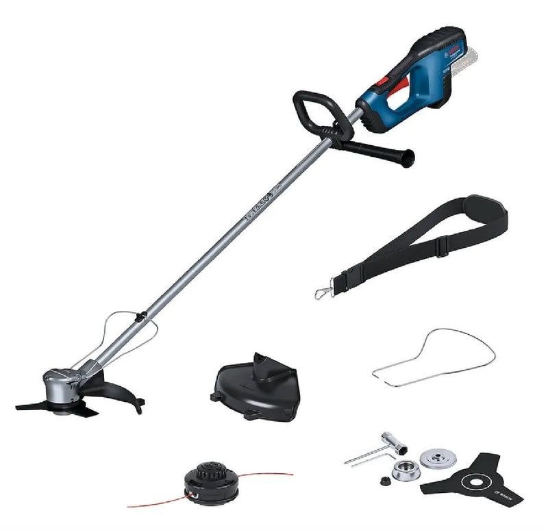 Desmalezadora Dezbrozadora Inalambrica Doble De Nailon Y Cuchilla 2 Bateria Cargador Gfr18V-23 Bosch