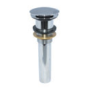 Desague Para Lavamanos Y Bidet Tipo Push Button Cr. S/ Rebose Ref. 35Acc605S/Reb Marca Fp