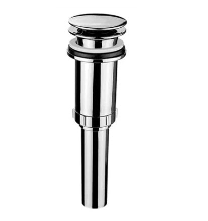 Desague Para Lavamano Tipo Hongo Con Boton 2 En 1 Con / Sin Rebosadero Color Satin Ref.M3312 Mhiler