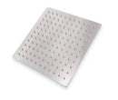 Ducha / Regadera Ultrafina De Alta Presion Cuadrada Cepillado 20 Cm Ref. Duc.04.03 Marca Bari
