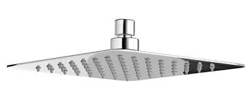 Ducha / Regadera Ultrafina De Alta Presion Cuadrada Cromo 20 Cm Ref. Duc.04.04 Marca Bari