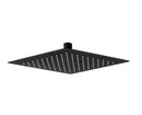 Ducha / Regadera Ultrafina De Alta Presion Cuadrada Negro Mate 25 Cm Ref. Duc.04.09 Marca Bari