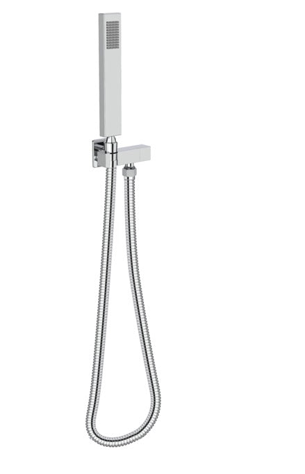 Ducha Telefono De Mano Acero Inox Serie Kube Gri Chrome / Cromado Ref. Nvgri9812 Marca Nova