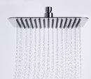 Ducha / Regadera De Pared Cuadrado 8" Acero Inox Serie Element Delgada Cromado Ref. Nvreg0834 Nova
