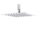 Ducha Cuadrada Ultra Delgada 16" Acero Inoxidable C/Tubo 45 Cm De Techo Ref. Cd-Hlfl16 Marca Omega