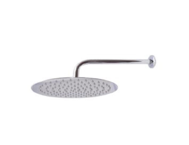 Ducha Redonda Ultra Delgada 12" Acero Inoxidable C/ Tubo De 40 Cm Ref. Cd-Rfl12 Marca Omega