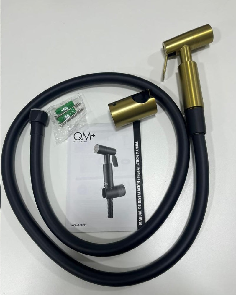 Ducha Telefono De Mano Qm+ Serie Supreme Dorado Gold Ref. 14.700.6003.G Marca Quality Metal