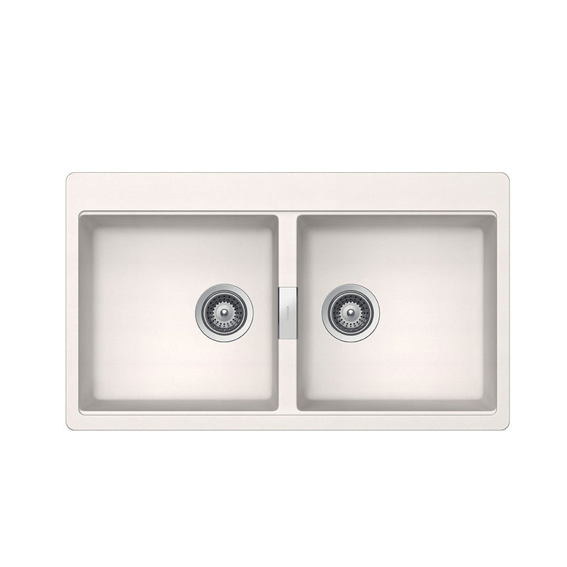 Fregadero De Cuarzo Horizont Polaris 02Fdhorn200Pol 2 Pon 38,7 Cm X 38,7Cm X 30,6 Cm Marca Schock