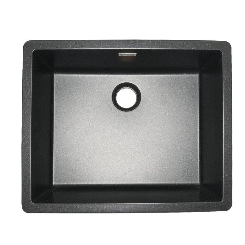 Fregadero De Cuarzo Mod.Greenwich N-100L Magma 1 Ponchera 45.60 Cm X 45,60 Cm Marca Schock