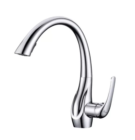 Griferia Monomando Alto 33Cm Para Fregadero Modelo Ercolina Chrome Ref. Gri.03.51 Marca Bari