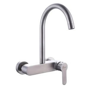 Griferia Monomando Alto Para Fregadero Para Pared Modelo Udine Ref. Gri.05.01 Marca Bari