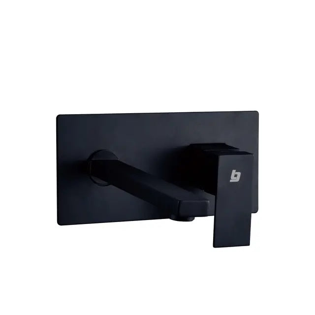 Griferia Pared Monomando Mod. Square Negro Ref. Gri-1553 Marca Belt-G
