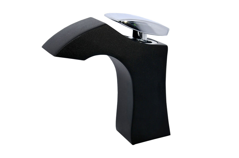 Griferia Monomando Para Lavamanos Serie Eagle Negro Ref. 30Glv010Ne Marca Fp