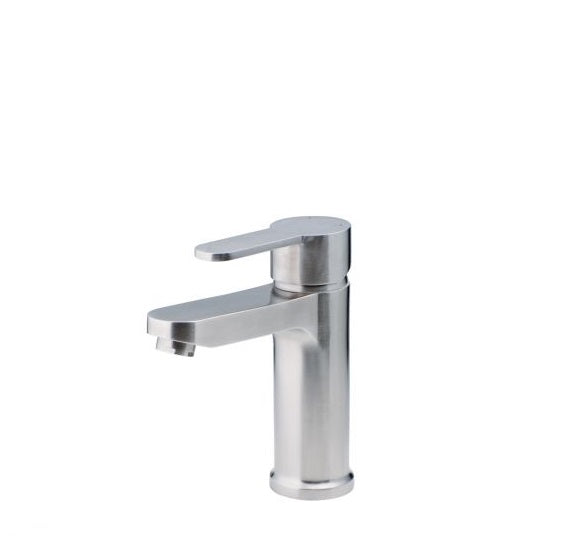 Griferia Para Lavamanos Monomando Bajo Satinado Serie Inox Ref. 30Glv132 Marca Fp