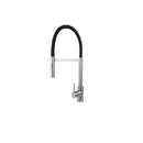 Griferia Monomando Alto P/ Fregadero Acero Inox Manguera Extraible Brush De Silicon Ref Nardis Gasco