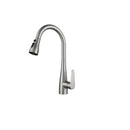 Griferia Monomando Alto P/ Fregadero Acero Inox Manguera Extraible Satinado Ref Toledo Gasco